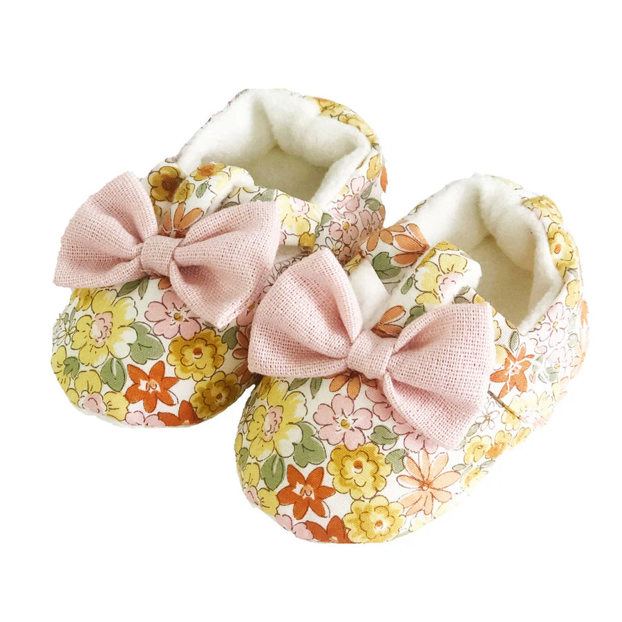 BOW BOOTIES SWEET MARIGOLD