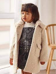 FAUX FUR COLLAR COAT BEIGE