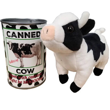 CANNED COW PLUSH W/JOKES