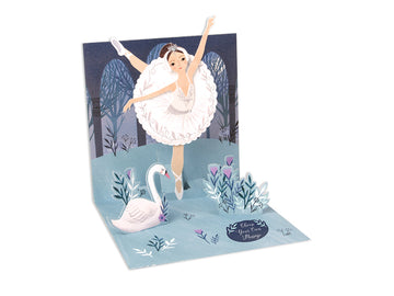 CARD SWAN LAKE