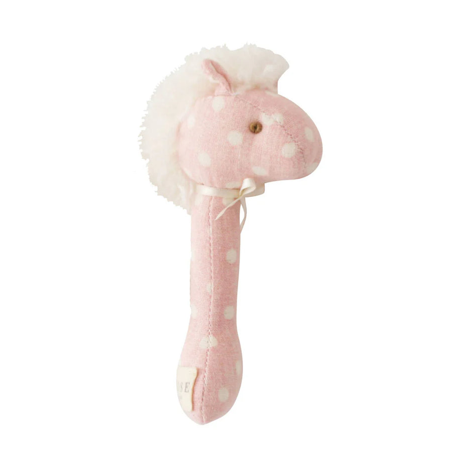 HORSE STICK RATTLE PINK