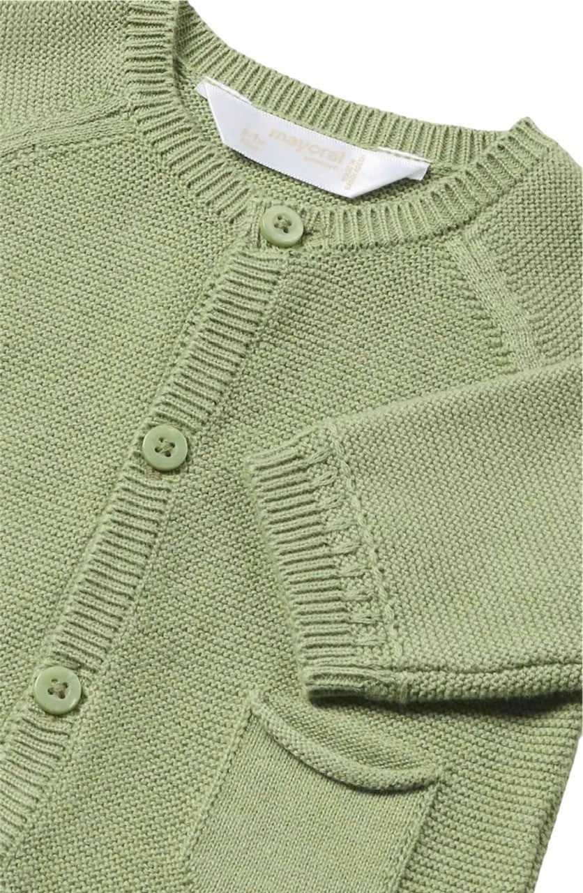 BABY POCKET GREEN SWEATER - Pink and Brown Boutique