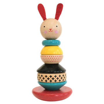 BUNNY WOODEN STACKING TOY