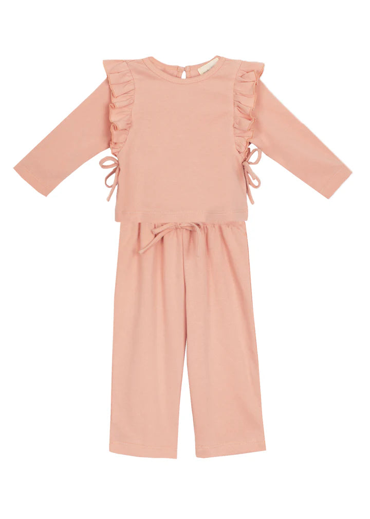 RUFFLE TOP PANT SET