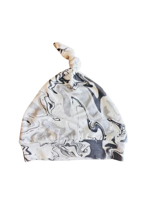 INK SWIRL BAMBOO KNOTTED HAT