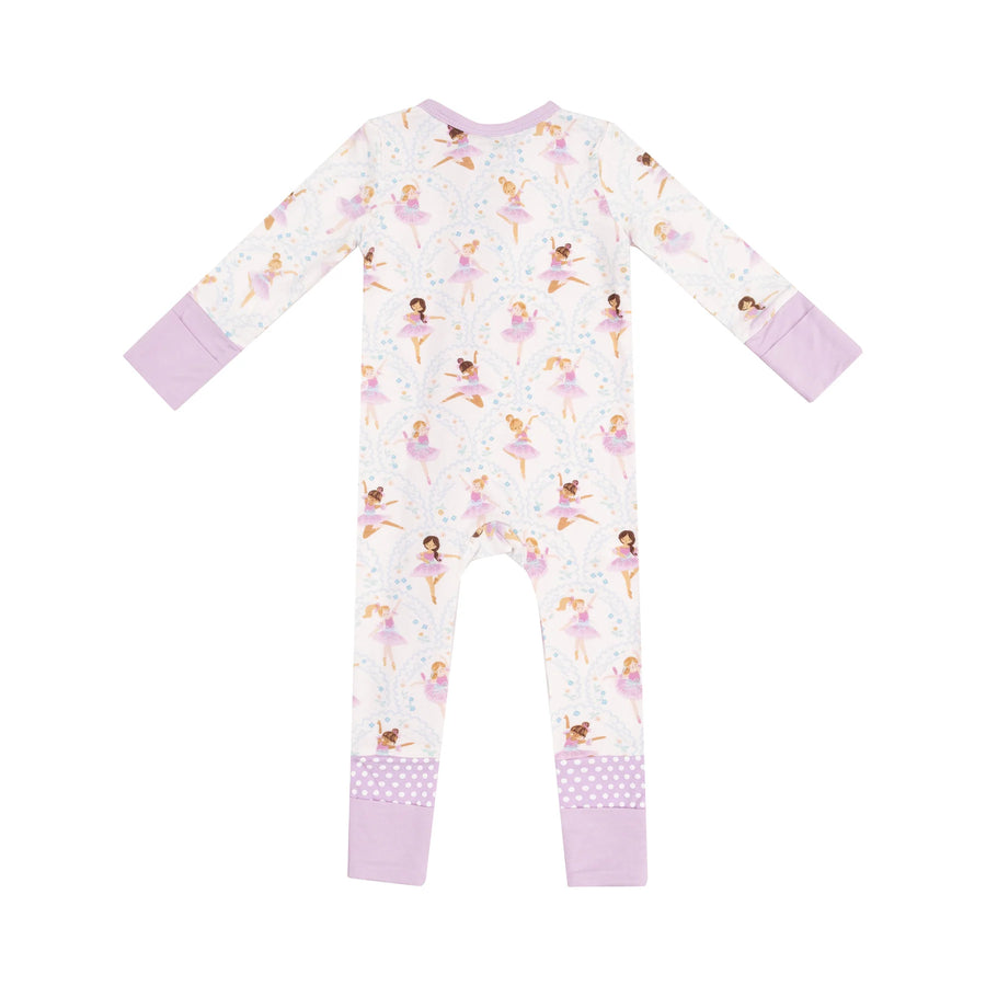 BOW BALLERINAS BAMBOO CONVERTER ROMPER