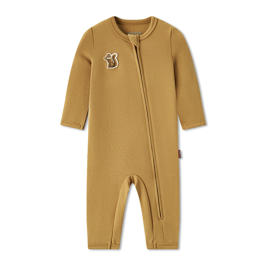 ZIPPER ROMPER PEANUT