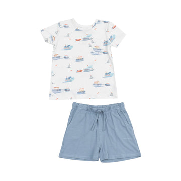 BUBBLY TUGBOATS TOP AND SHORT SET