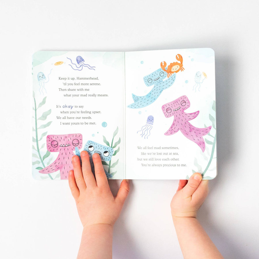 Hammerhead Snuggler + Intro Book - Conflict Resolution - Pink and Brown Boutique