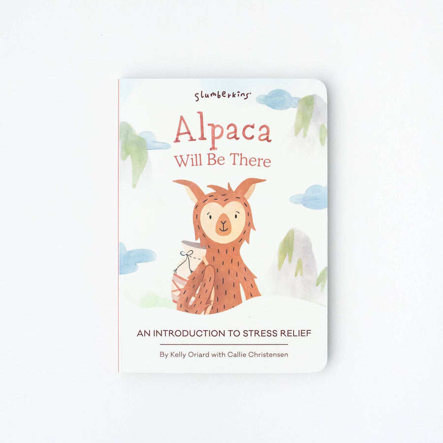 Alpaca Snuggler + Intro Book - Stress Relief - Pink and Brown Boutique