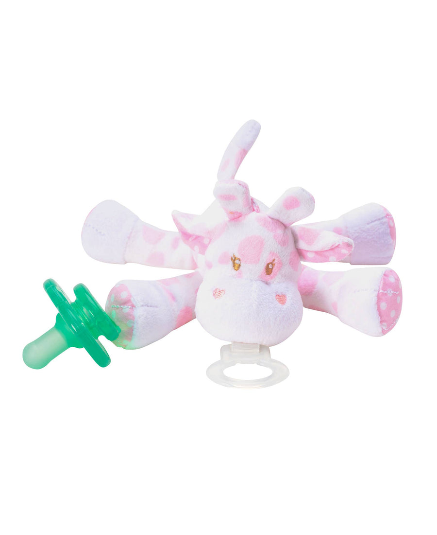 Jaspie Giraffe Paci - Pink and Brown Boutique