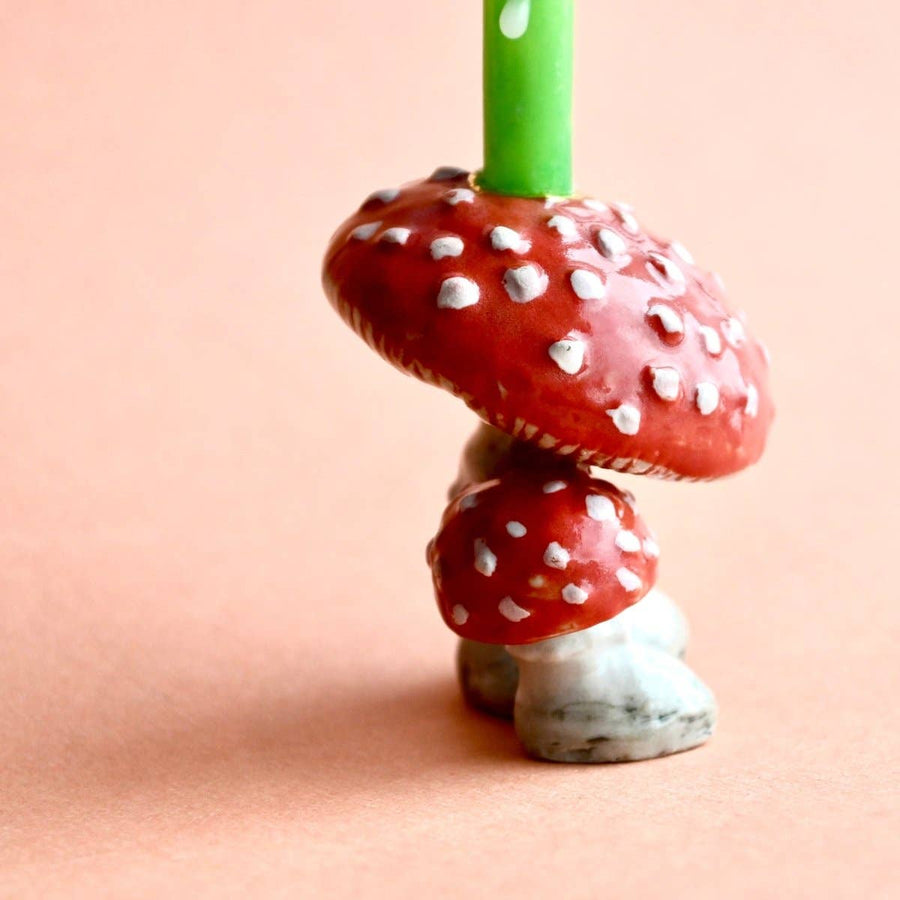 Mushroom Cake Topper - Pink and Brown Boutique