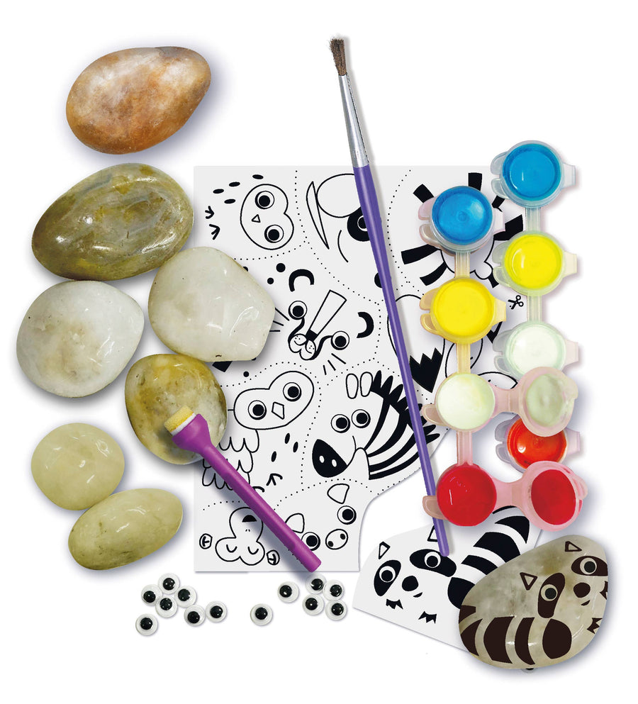 4M Magical Animal Rock Painting DIY Craft Kit - Pink and Brown Boutique