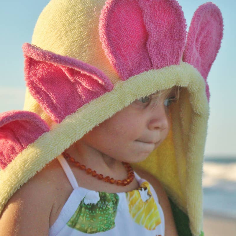 Flower Hooded Towel for toddlers ages 2 to 8 years old