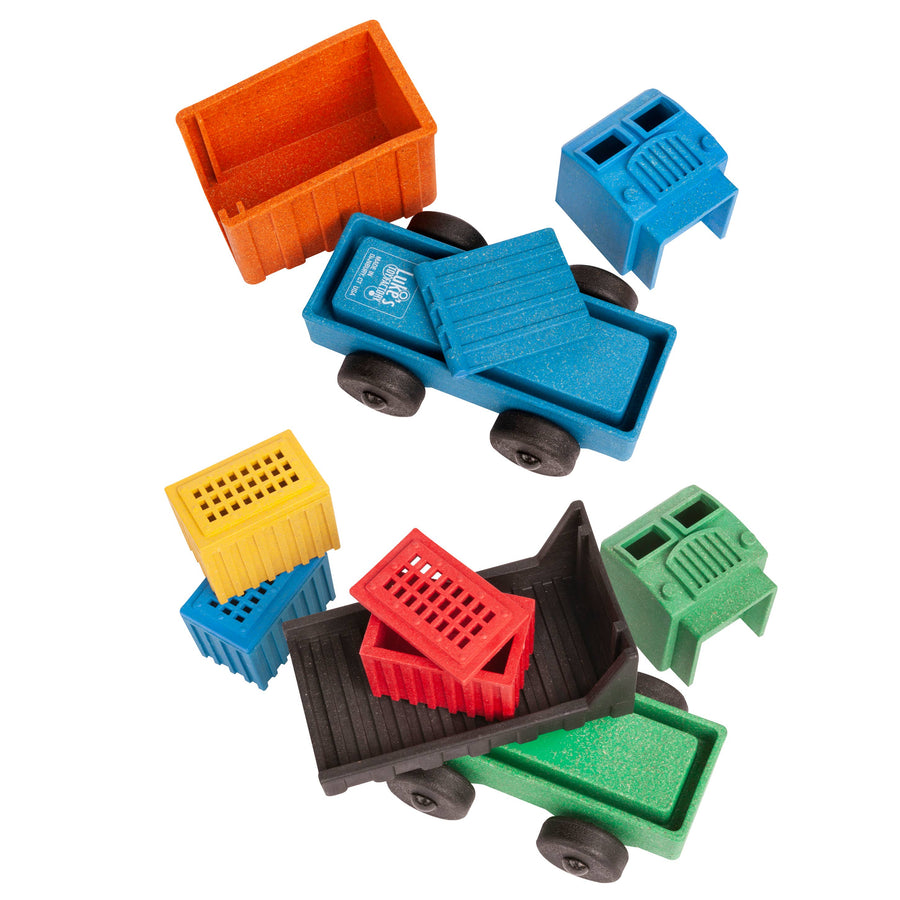 Cargo and Dump Truck 2 Pack