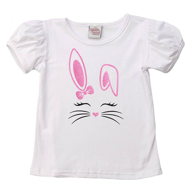 Bunny Whiskers puff sleeve  T shirt