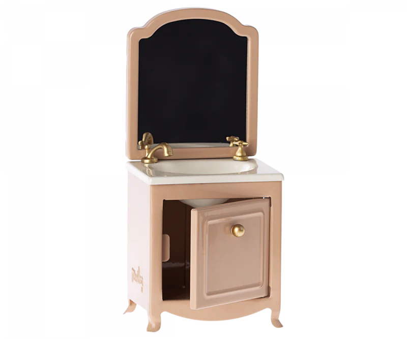 SINK W/MIRROR - Pink and Brown Boutique
