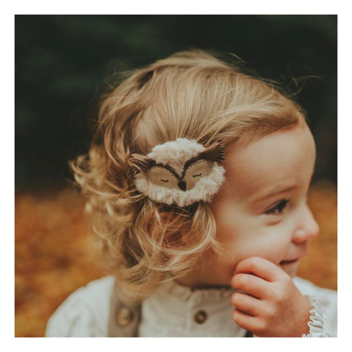 JOSY EXCLUSIVE HAIRCLIP OWL - Pink and Brown Boutique