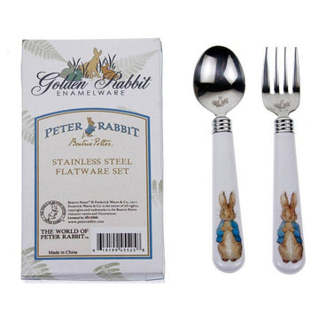 Peter Rabbit Flatware Set - Pink and Brown Boutique