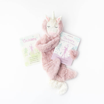 Unicorn Snuggler + Intro Book - Authenticity - Pink and Brown Boutique
