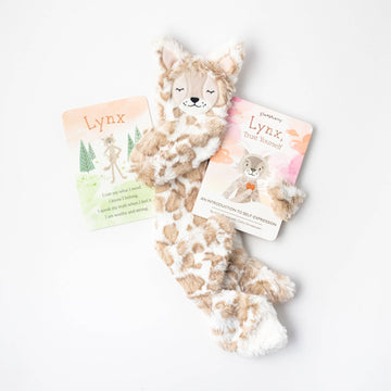 Lynx Snuggler + Intro Book - Self Expression - Pink and Brown Boutique