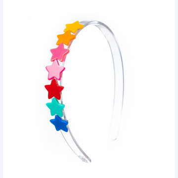 Centipede Star Rainbow Headband - Pink and Brown Boutique