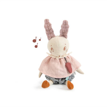 Lune the Rabbit - Musical Toy - Pink and Brown Boutique