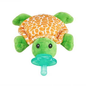 Tickles Turtle Paci - Pink and Brown Boutique