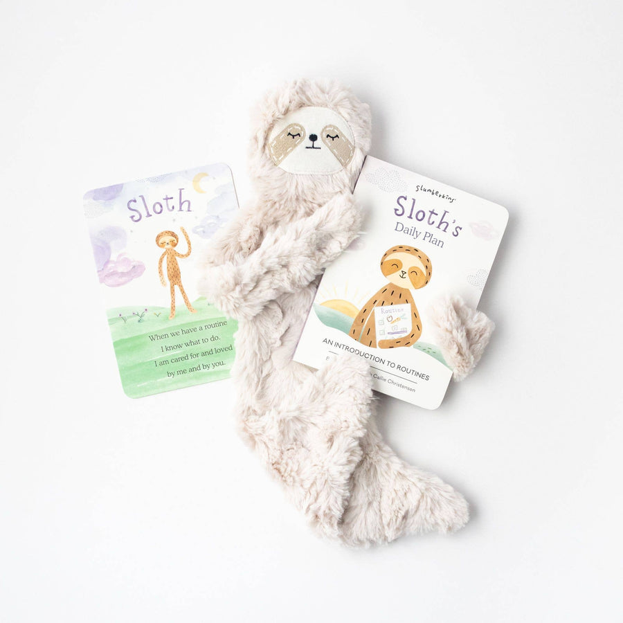 Sloth Snuggler + Intro Book - Routines - Pink and Brown Boutique