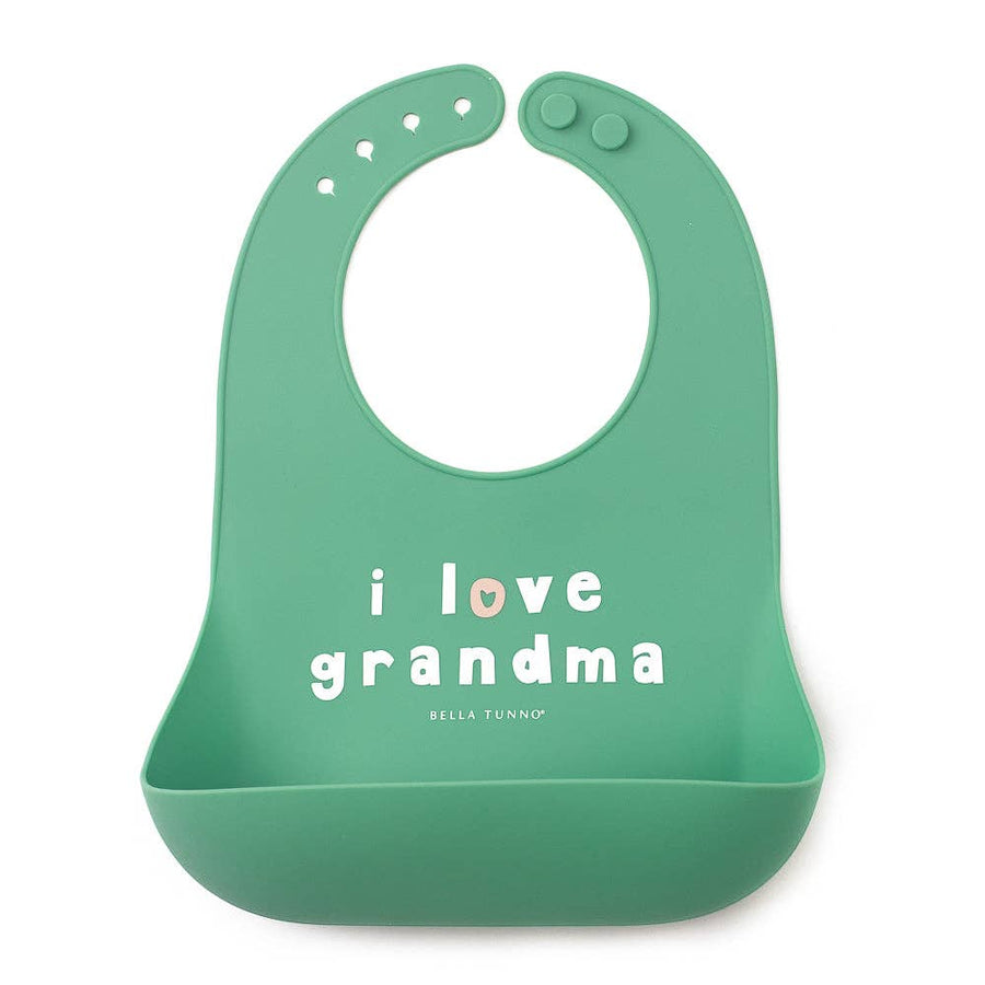 Love Grandma Wonder Bib - Pink and Brown Boutique