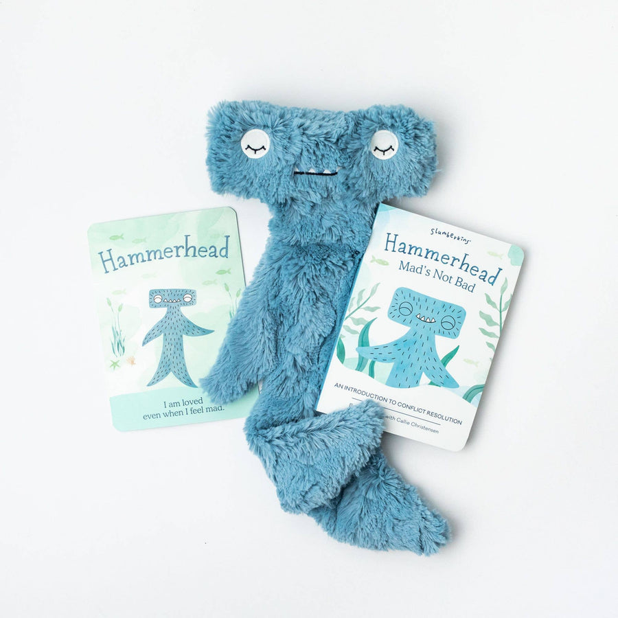 Hammerhead Snuggler + Intro Book - Conflict Resolution - Pink and Brown Boutique