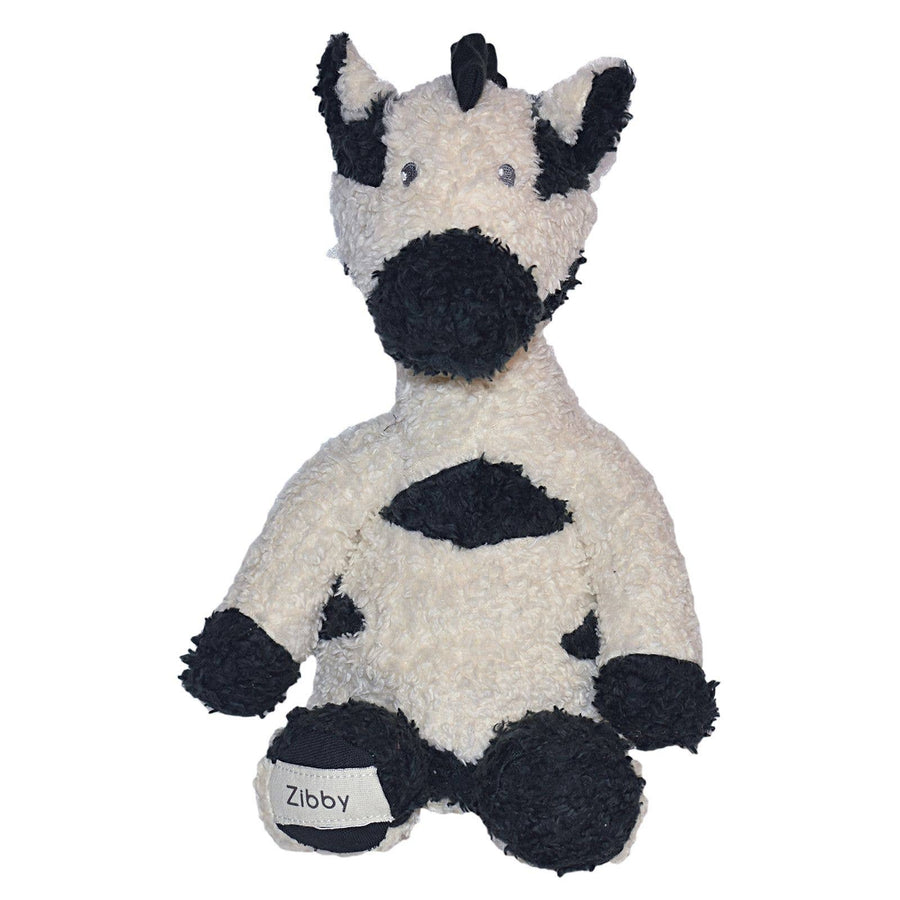 Zibby the Zebra Organic Plush - Pink and Brown Boutique