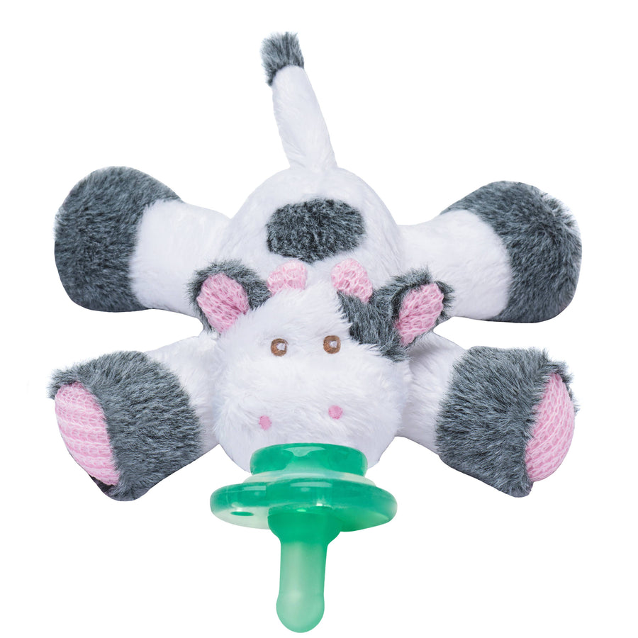 Cutsie Cow Paci - Pink and Brown Boutique