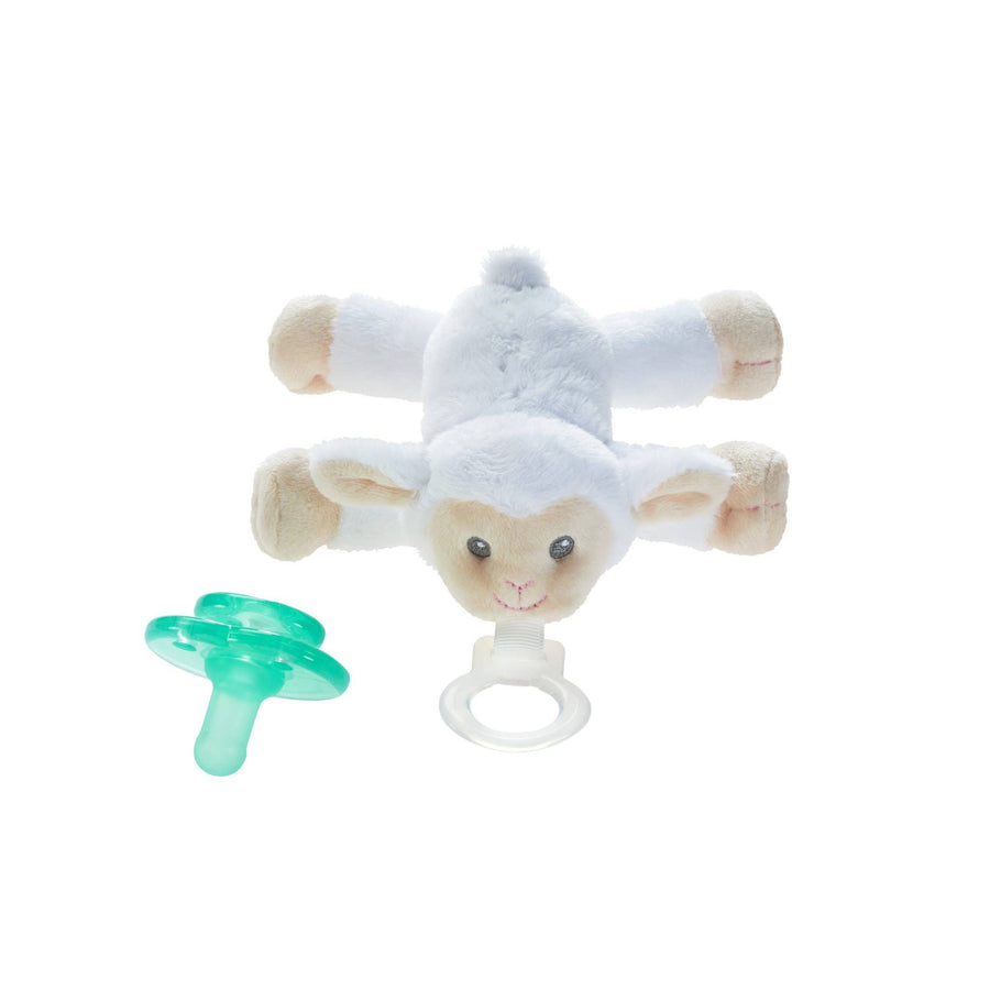 Lovie Lamb (with Cross) Paci - Pink and Brown Boutique