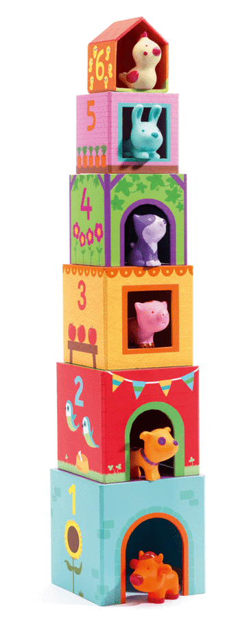 farm animal tower blocks - Pink and Brown Boutique
