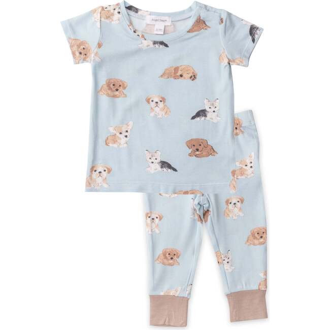 soft puppies bamboo pajama set - Pink and Brown Boutique