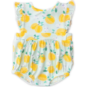 Lemon sunsuit bamboo - Pink and Brown Boutique