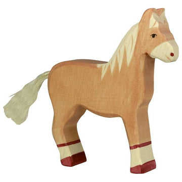 Horse, standing, light brown - Pink and Brown Boutique