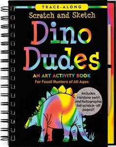 Dino Dudes Scratch & Sketch™ - Pink and Brown Boutique