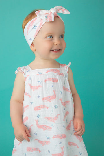 pink whale print headband - Pink and Brown Boutique