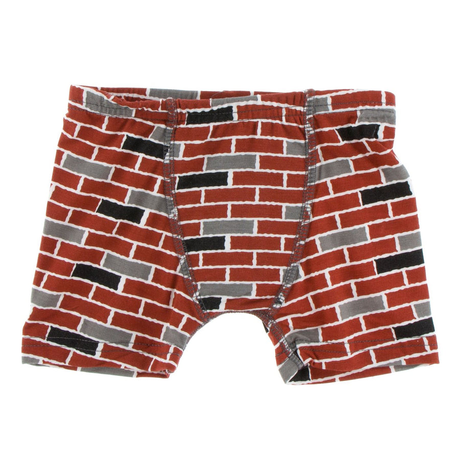 Bamboo Boxer Brief in brick - Pink and Brown Boutique
