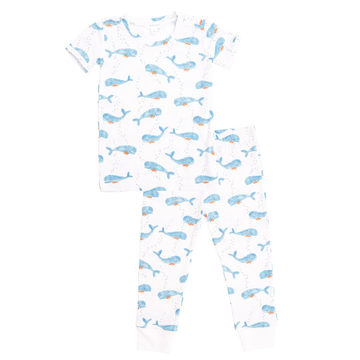 Whale Bamboo Pajama - Pink and Brown Boutique