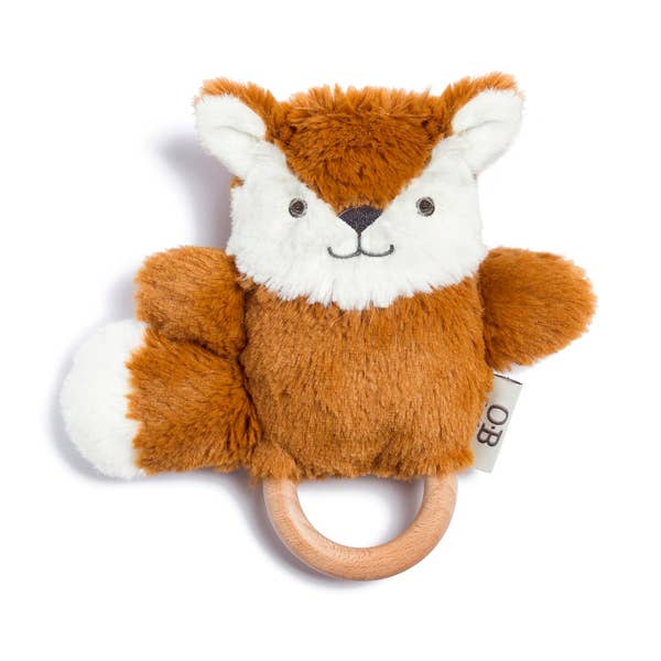 frank the fox teether - Pink and Brown Boutique