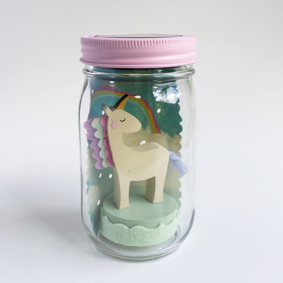unicorn mason jar solar light - Pink and Brown Boutique
