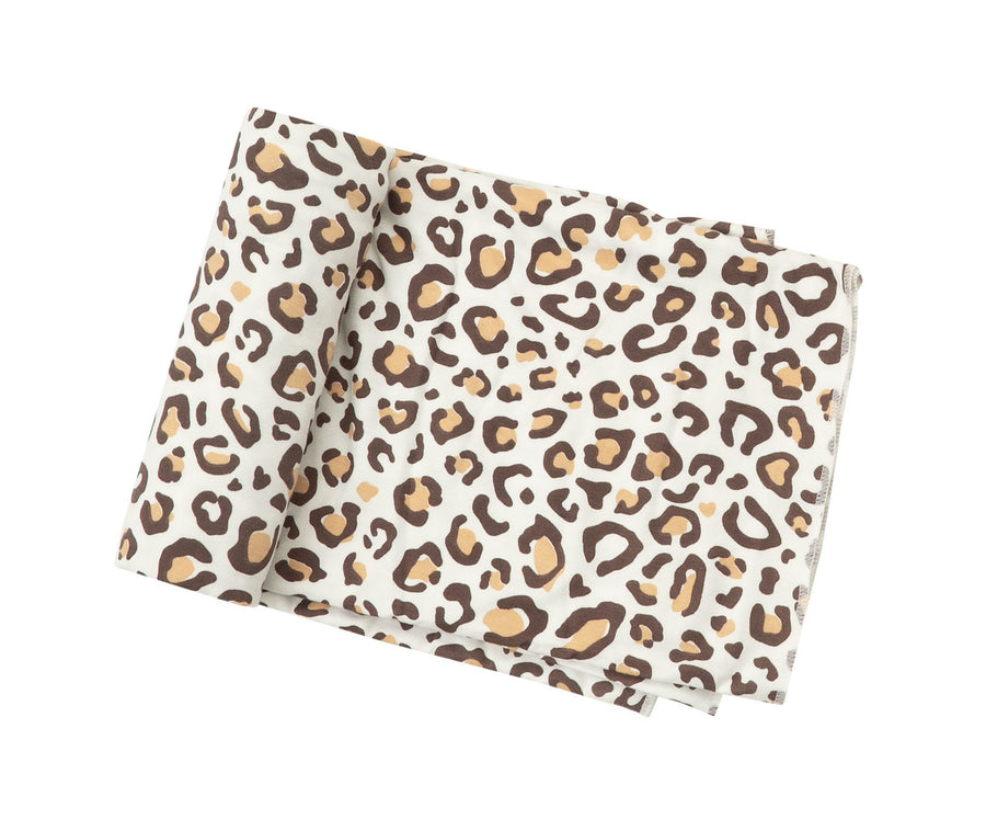 leopard bamboo swaddle blanket - Pink and Brown Boutique