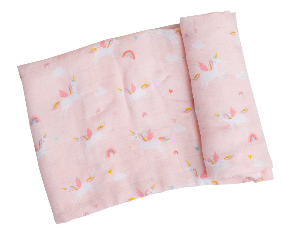 unicorn swaddle blanket - Pink and Brown Boutique