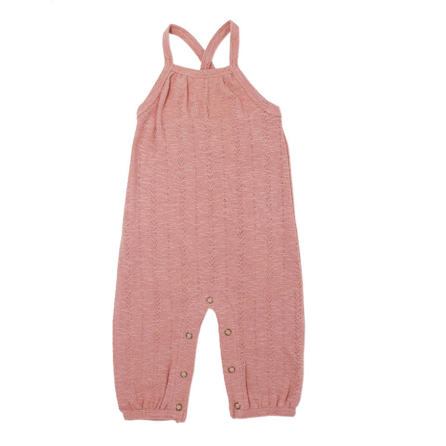 organic pointelle romper in mauve - Pink and Brown Boutique