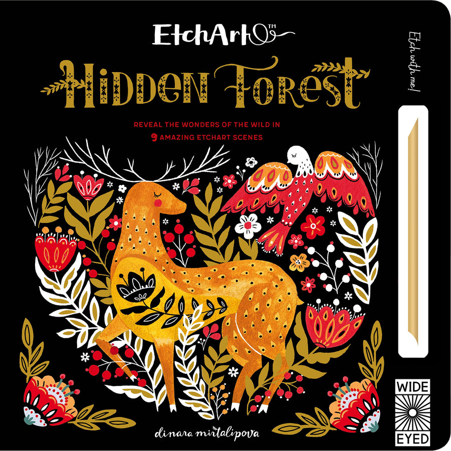 hidden forest etch art - Pink and Brown Boutique