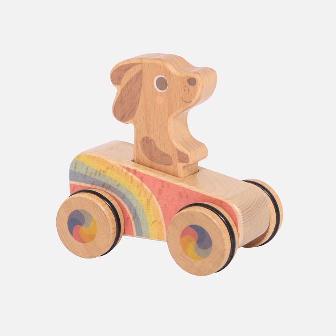 Dash hound rainbow roller - Pink and Brown Boutique