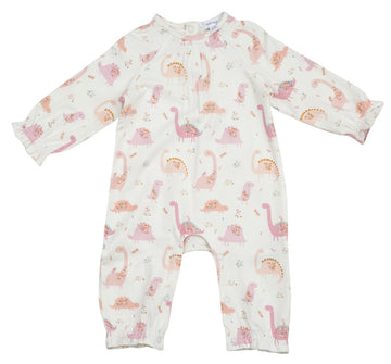 pink dinosaur coverall - Pink and Brown Boutique